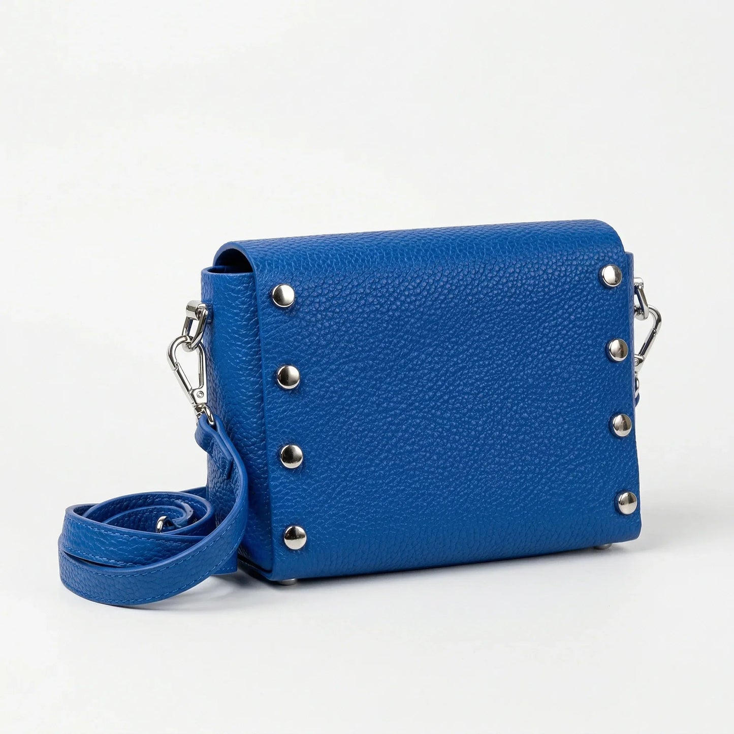 Pochette a Tracolla in Ecopelle con Finiture Argento