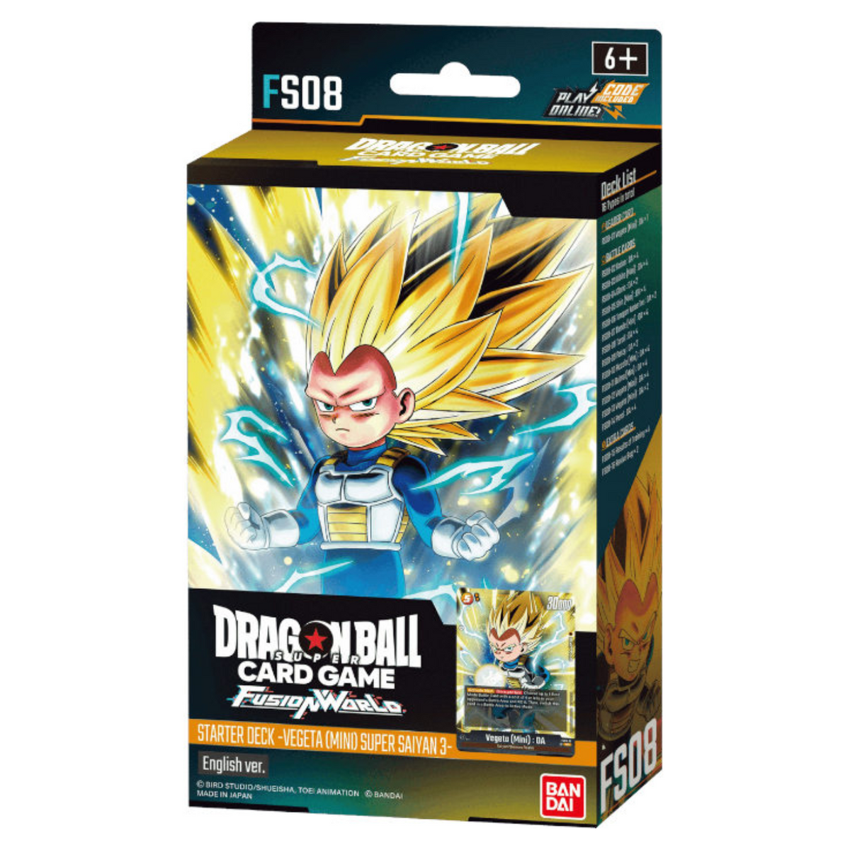 Dragon Ball Super Fusion World Starter Deck FS08 Vegeta (MINI) ENG Card Game
