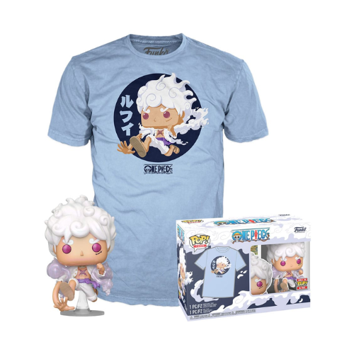 Funko Pop & Tee - One Piece Luffy Gear Five - Figure + T-Shirt Fifth Gear OP (M)