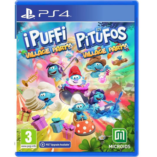 Smurfs Village Party PS4 Game Playstation 4 Video Game Blu-Ray Ita PS5 Upgrade