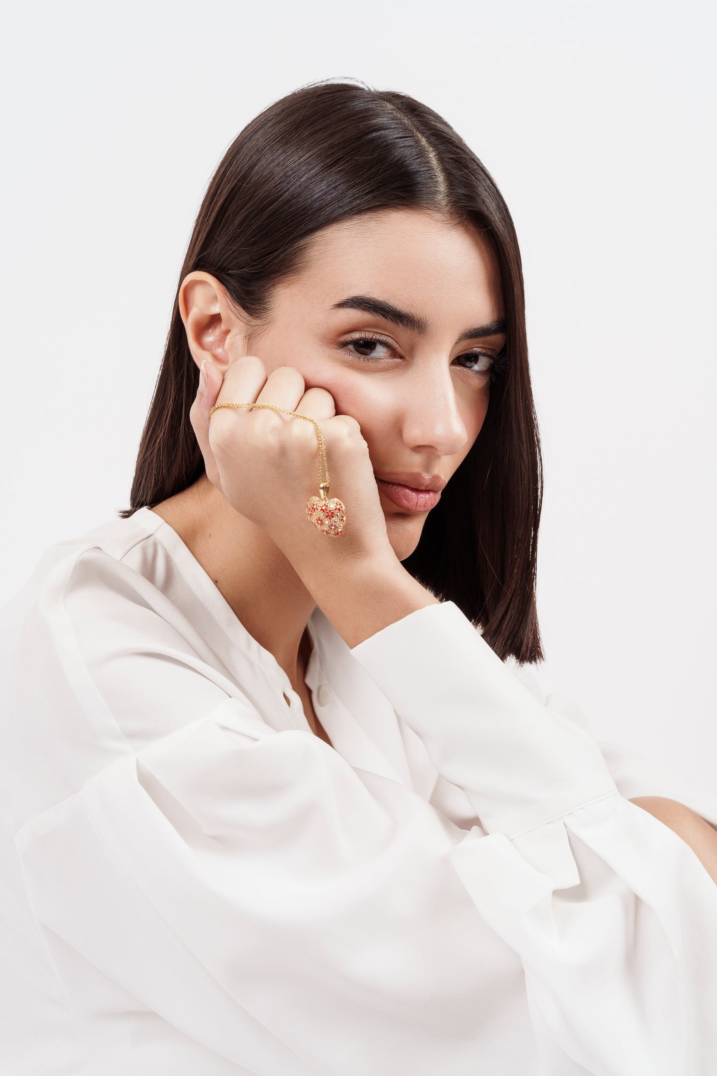 COLLANA CUORE IN ARGENTO "CUORE GROSSO"