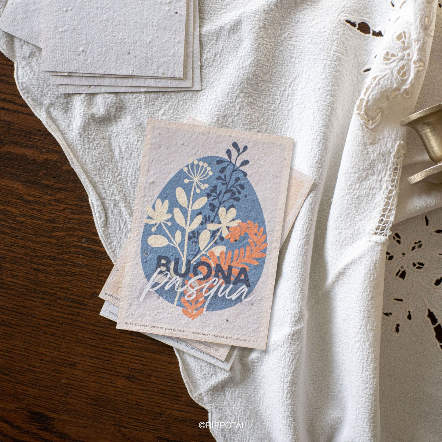 Biglietti di Auguri per Pasqua in Carta Piantabile Releaf – Kit da 8