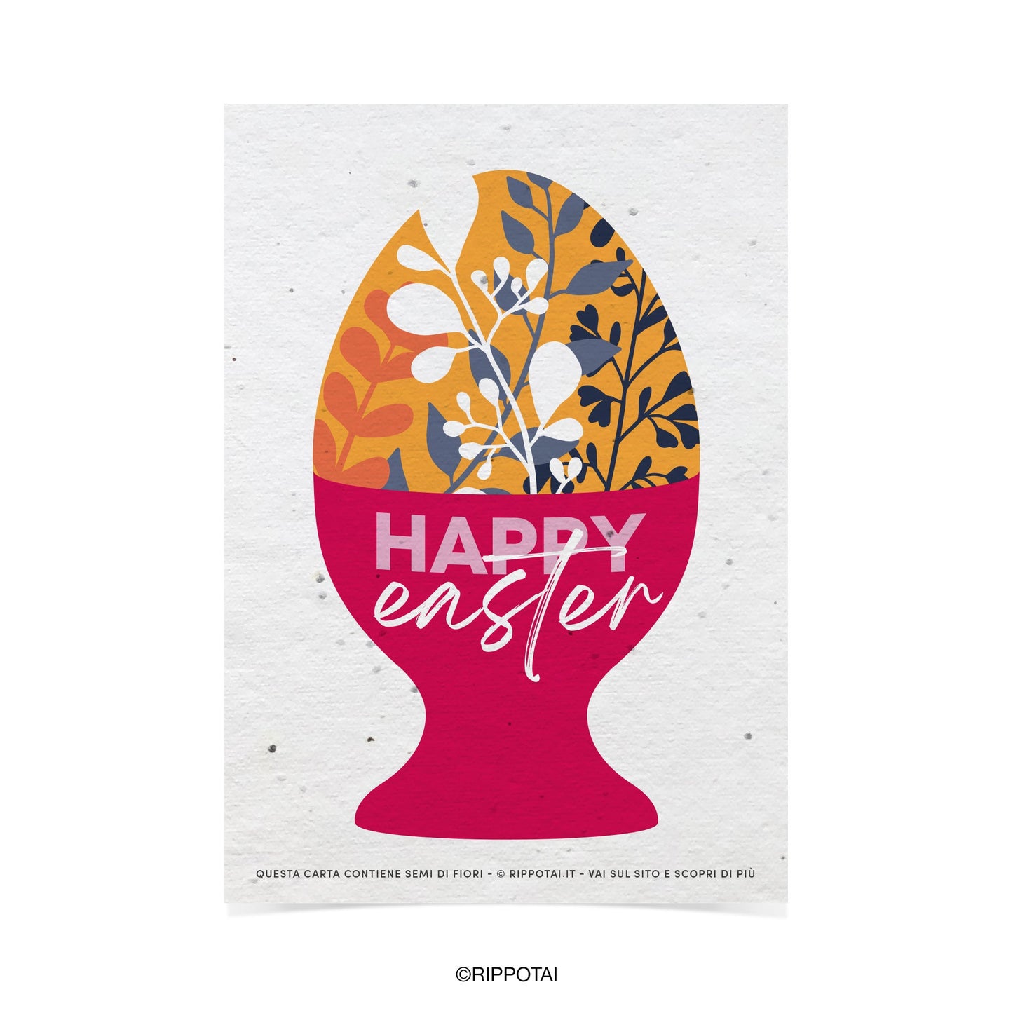 Biglietti di Auguri per Pasqua in Carta Piantabile Releaf – Kit da 8