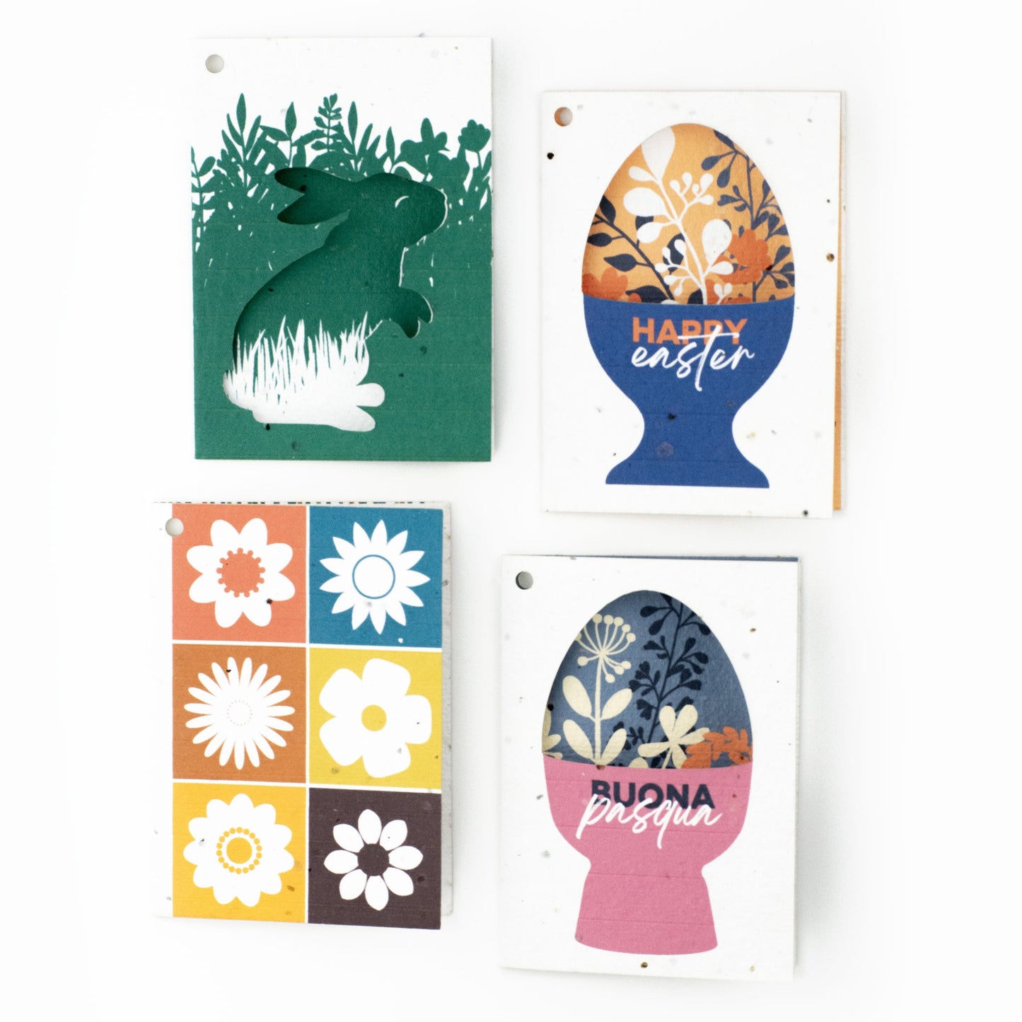 Biglietti di Auguri per Pasqua in Carta Piantabile Releaf – Kit da 8