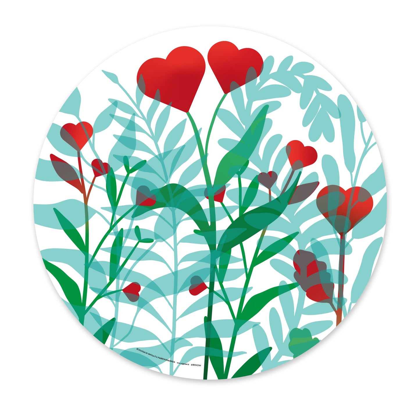 Sottopiatti eleganti ed ecologici a Tema a more per una tavola di San Valentino Speciale