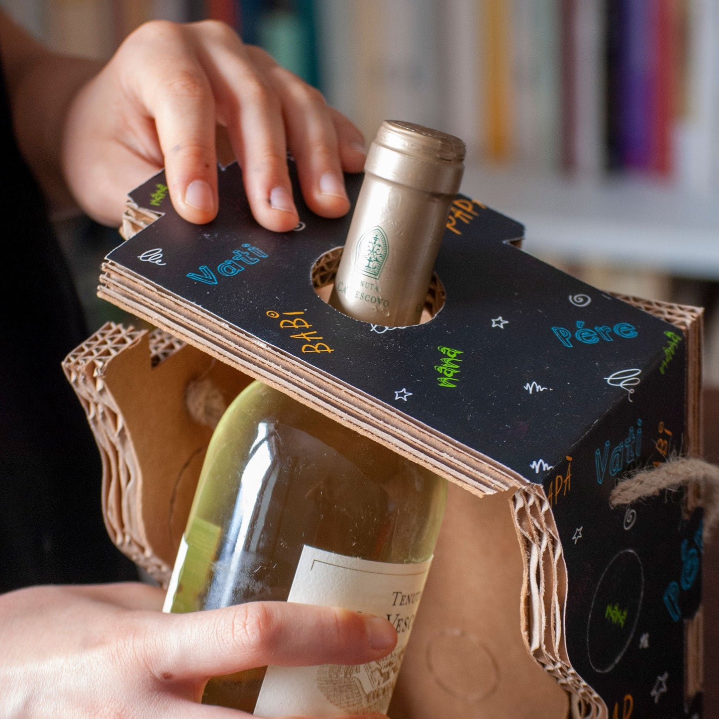 Porta Bottiglia Vino Wine Lover – L'Idea Regalo Perfetta per i Papà