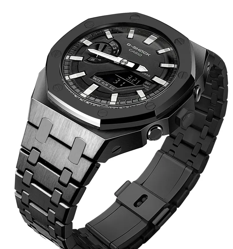 Cinturini + Copri Cassa IRON in acciaio per Casio Gshock 2100