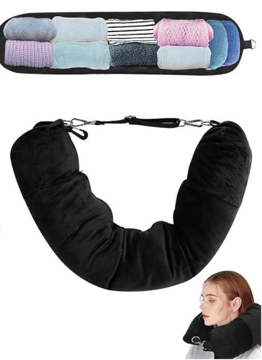 SoloTravel Cuscino | Cuscino da Viaggio 2 in 1 – Comfort + Spazio Extra