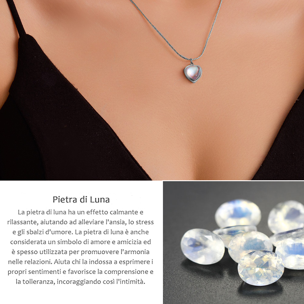 Collana Pietra di Luna in Argento Sterling 925 - A mia sorella