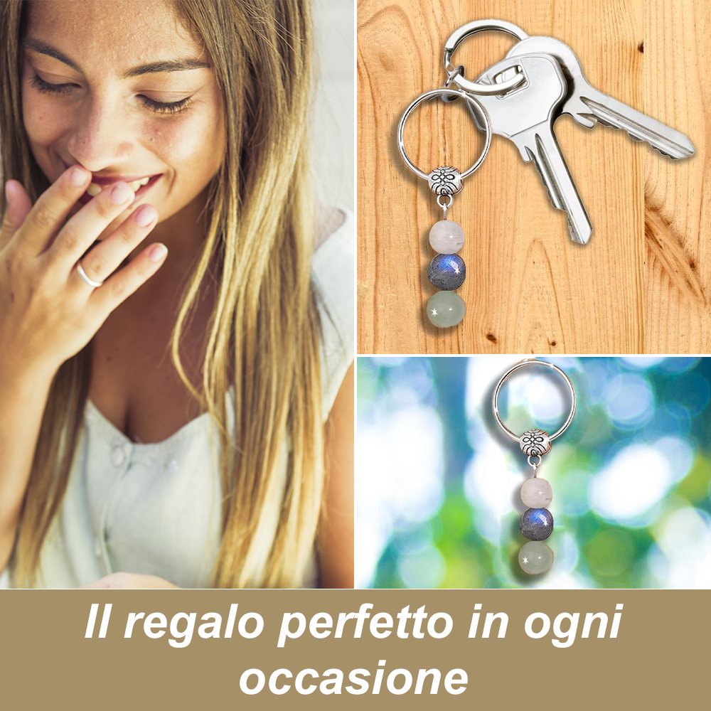 Portachiavi Con Cristalli Naturali Curativi - Nuovi Inizi