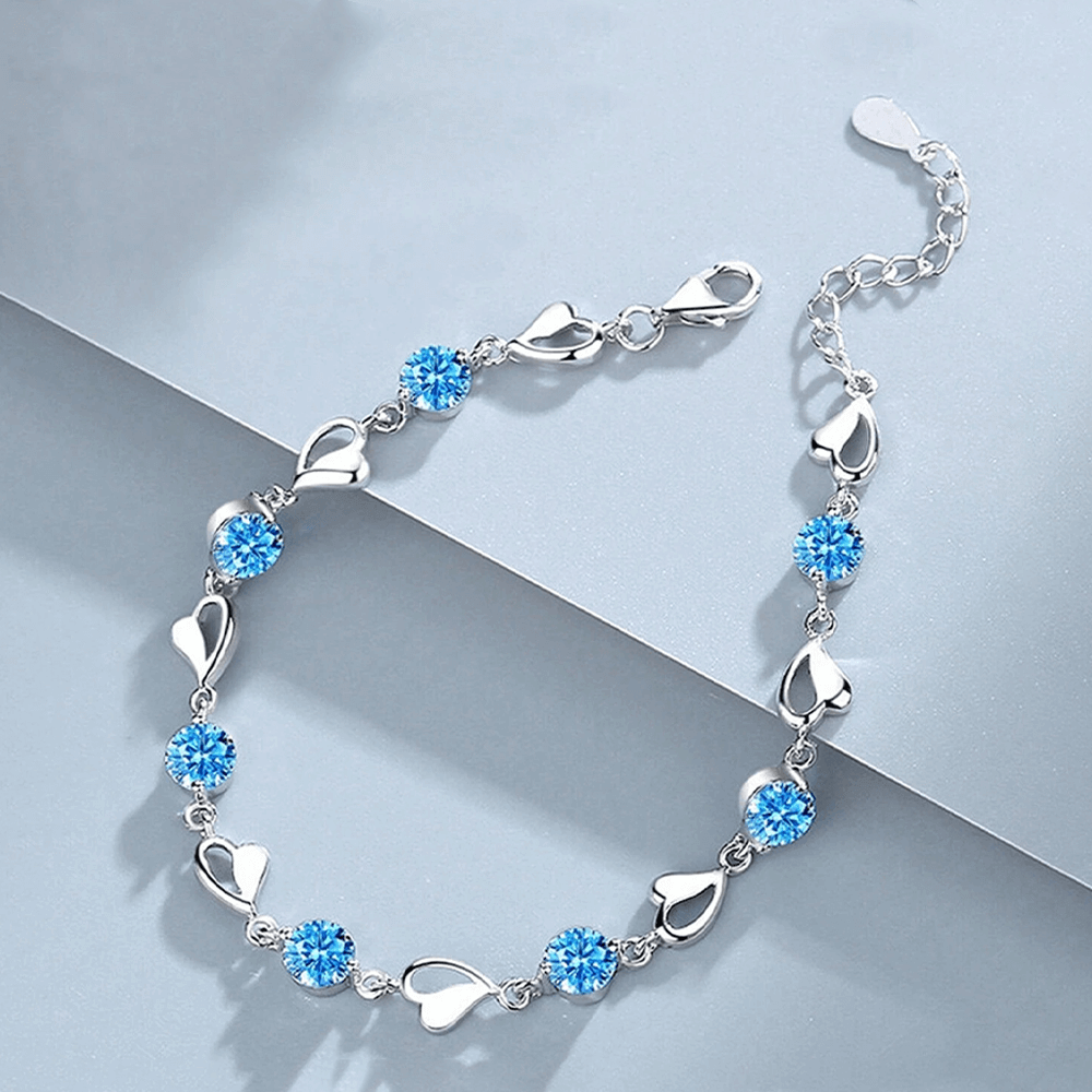Bracciale Pietre Blu - A mia Moglie San Valentino