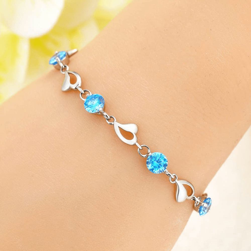 Bracciale Pietre Blu Compleanno - 50 anni.