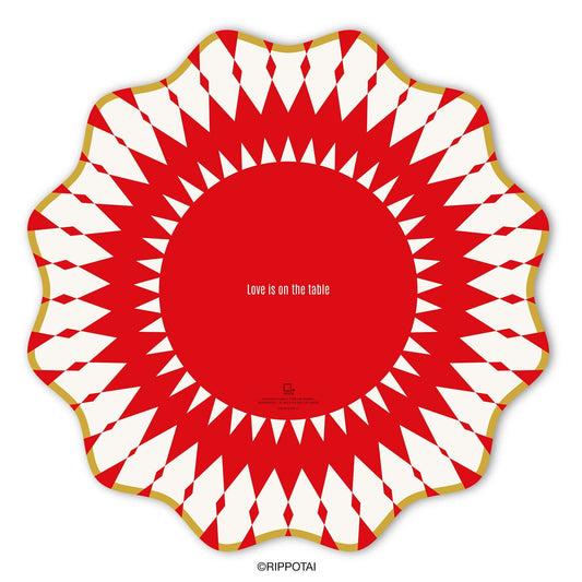 Sottopiatti Moderni e Sottobicchieri Coordinati 3pz – Collezione "Love is on the Table"