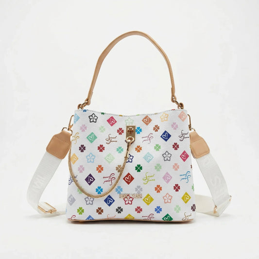 Sweet Years Borsa a Tracolla con Stampa Floreale Multicolore