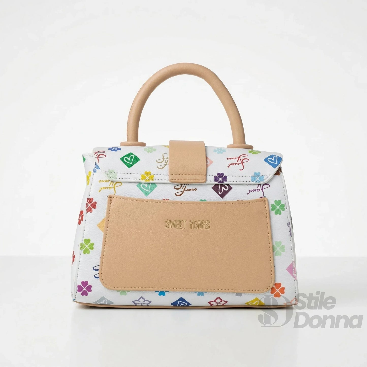 Sweet Years Mini Borsa a Tracolla in Ecopelle con Stampa Floreale