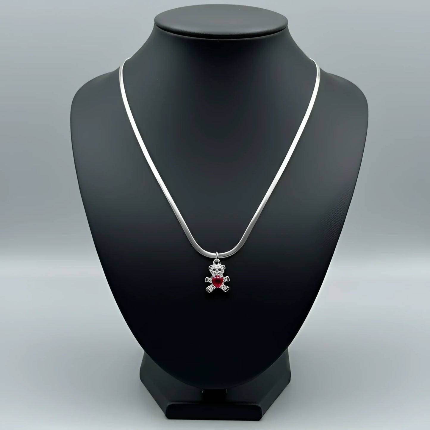 Sweetheart Collana con Ciondolo Orsetto in Argento Lucido