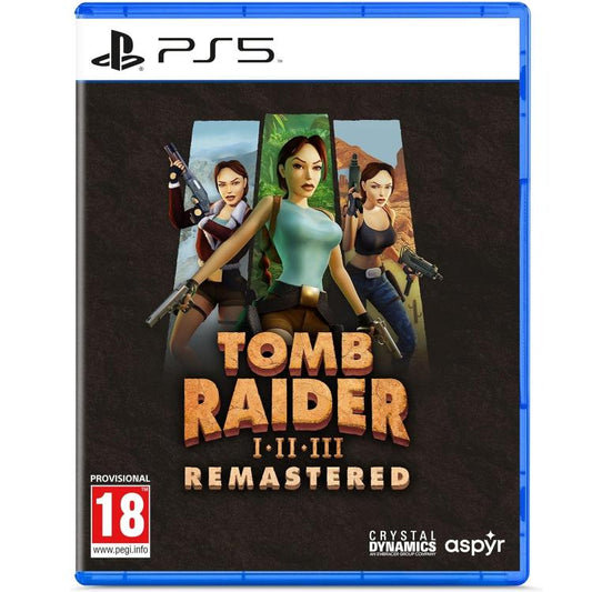Tomb Raider I-III Remastered Trilogy Lara Croft PS5 PlayStation 5 Game PAL Italian