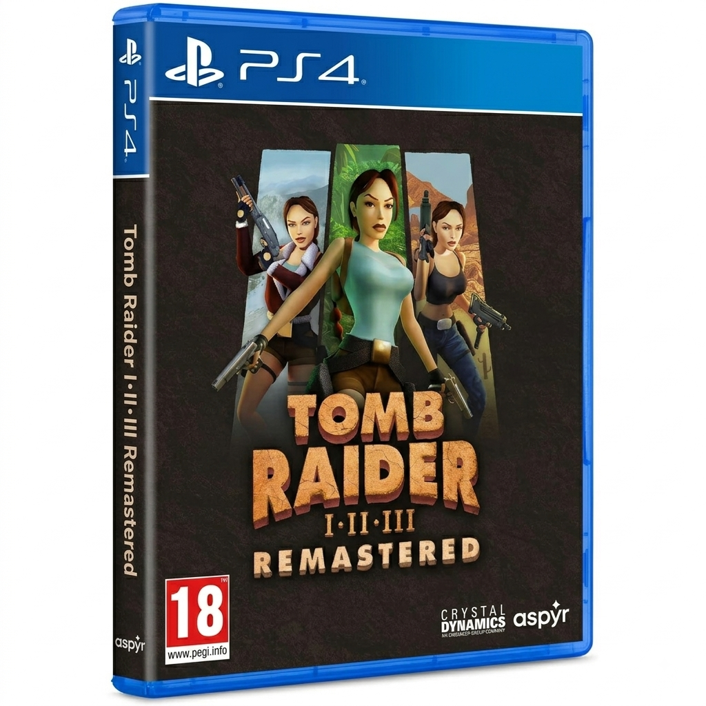 Tomb Raider I-III Remastered Trilogy Starring Lara Croft PS4 Game EU Italian