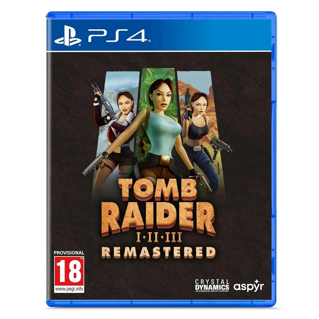 Tomb Raider I-III Remastered Trilogy Starring Lara Croft PS4 Game EU Italian