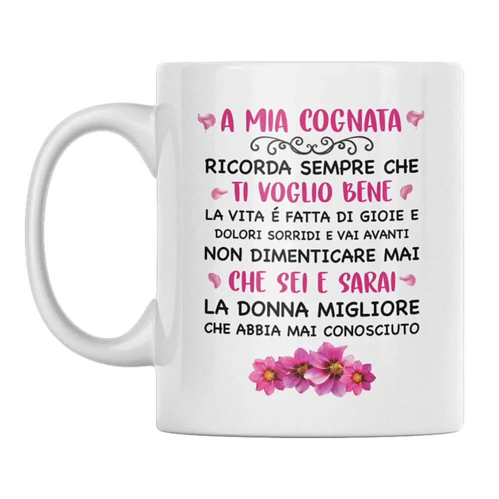 Tazza A Mia Cognata Ricorda Sempre Che Ti Voglio Bene