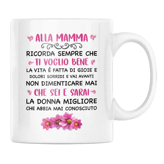 Tazza Alla Mamma Ricorda Sempre Che Ti Voglio Bene