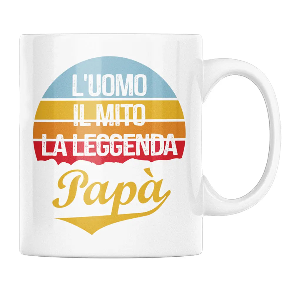 Tazza Papà L'Uomo Mito Leggenda