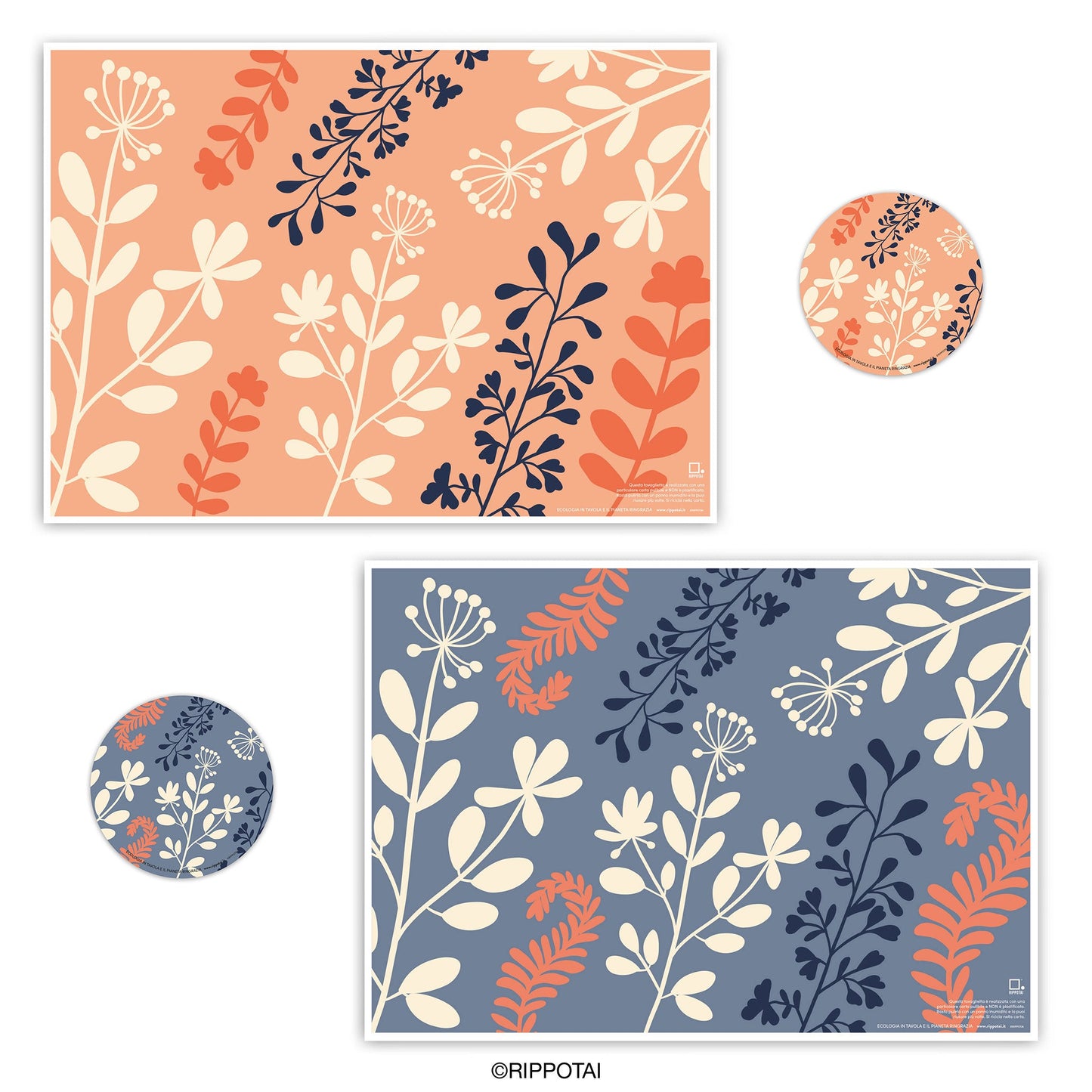 La tavola di Pasqua by Rippotai: tovagliette in carta Lavabili e Sostenibili