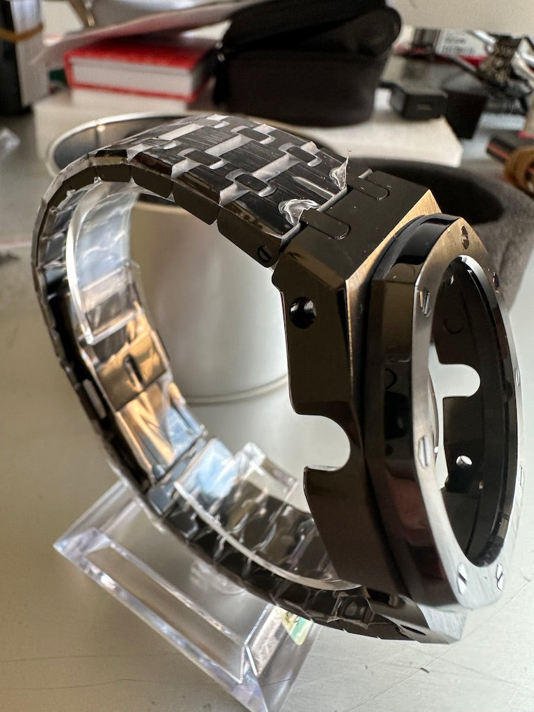 Cinturini + Copri Cassa IRON in acciaio per Casio Gshock 2100