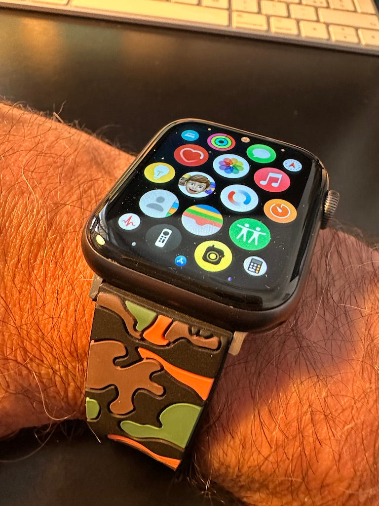 Cinturini silicone CAMOUFLAGE per Apple Watch