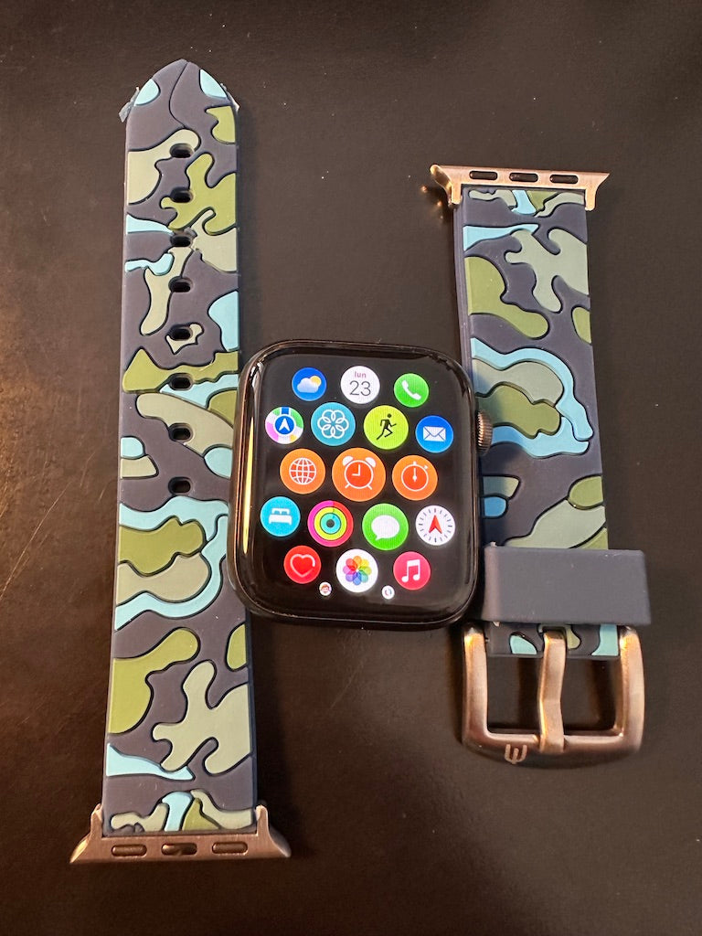 Cinturini silicone CAMOUFLAGE per Apple Watch