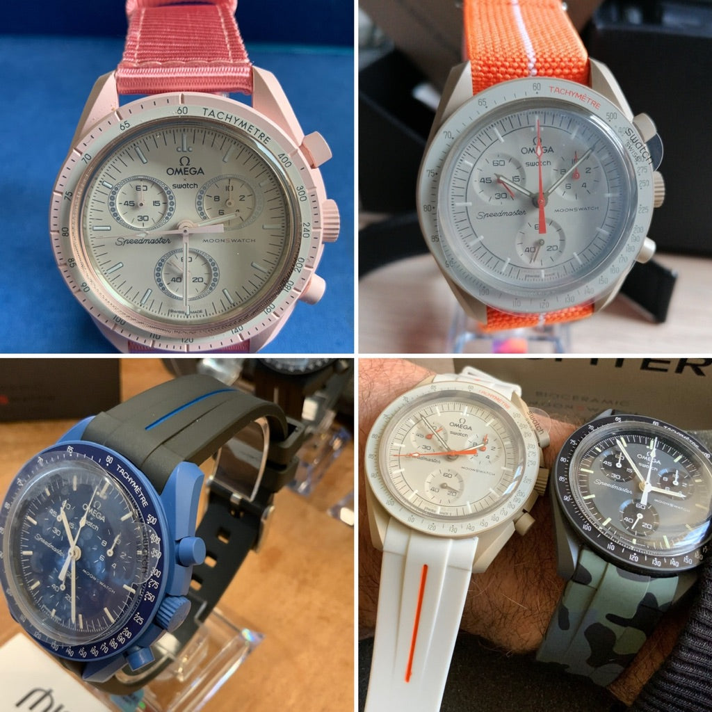 Cinturini silicone LUXY per OmegaxSwatch