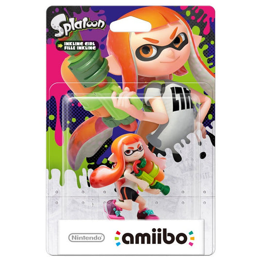 AMIIBO SPLATOON INKLING GIRL NINTENDO SWITCH COLLECTIBLE STATUE FEMALE GIRL