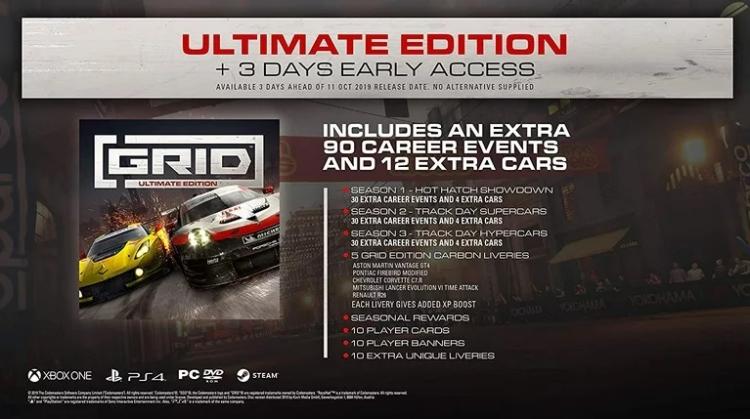 Grid Ultimate Edition Ps4 Racing Game Ps4 Italian Gold Playstation 4 New