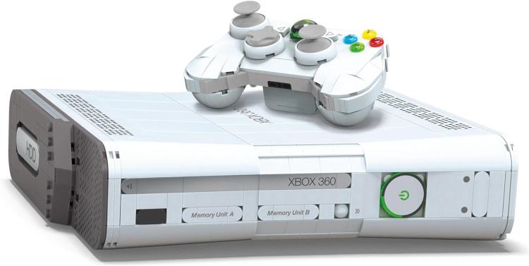 Xbox Mega Construction Set - Xbox 360 Console + Halo Puzzle Costruzione 1342 Pz