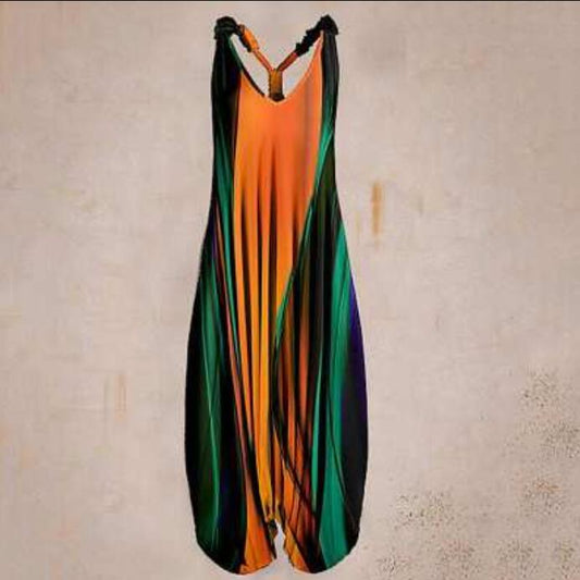 Women's Ethnic Style Milk Silk Brushed Loose Overalls