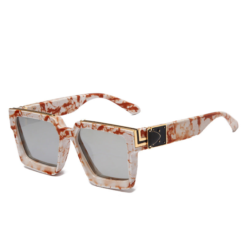 Fashion Big Square Rim Trendy Sunglasses