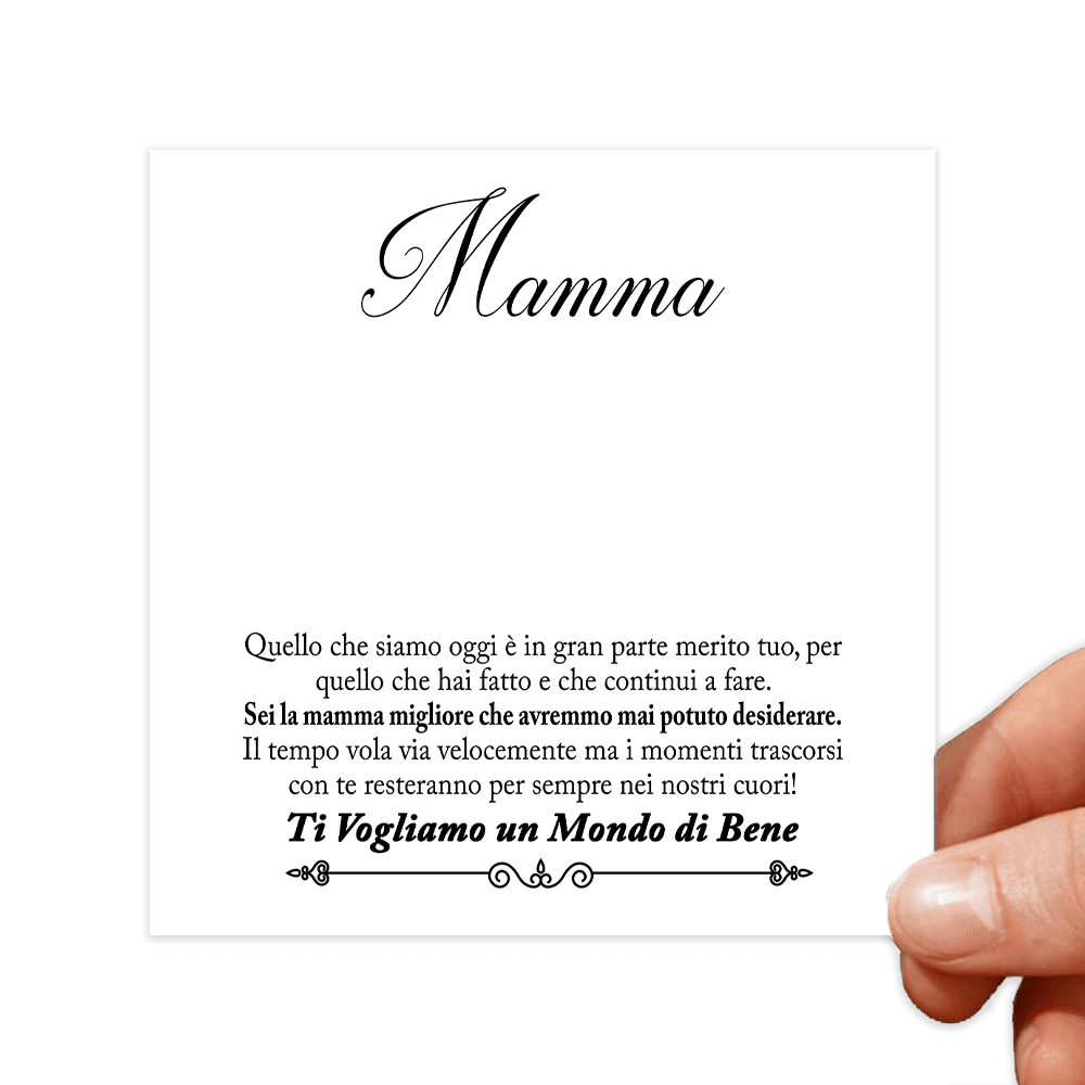 Cartoncini con dediche Donna