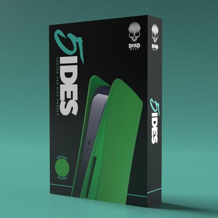 Dead Wave (5Ides) Custodia Laterale Console Ps5 Disk Con Disco Cover Scocca Lime