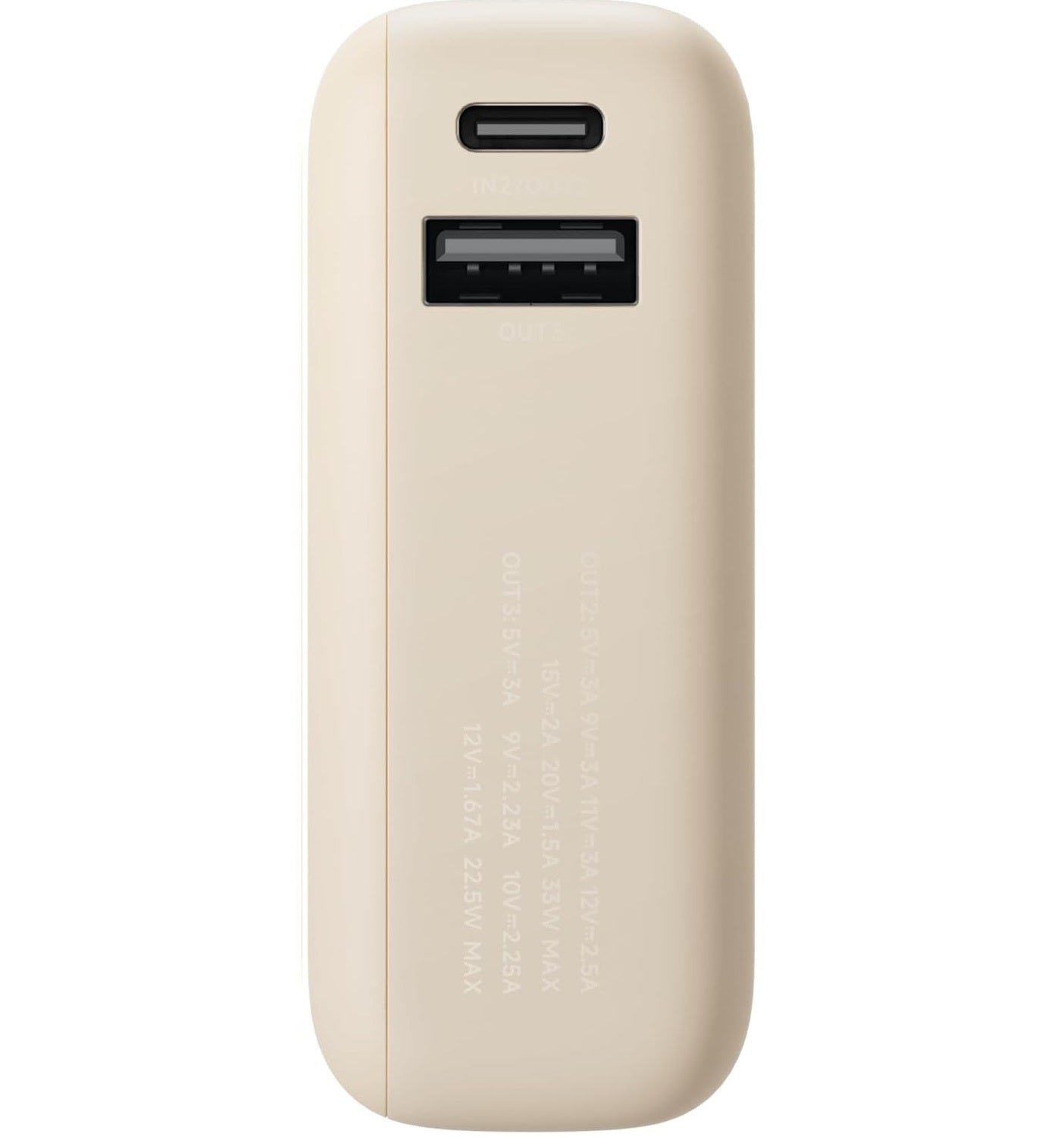 Xiaomi Powerbank 10000MAH 33W Cavo Integrato Usb-c Ricarica Rapida Iphone - Tan