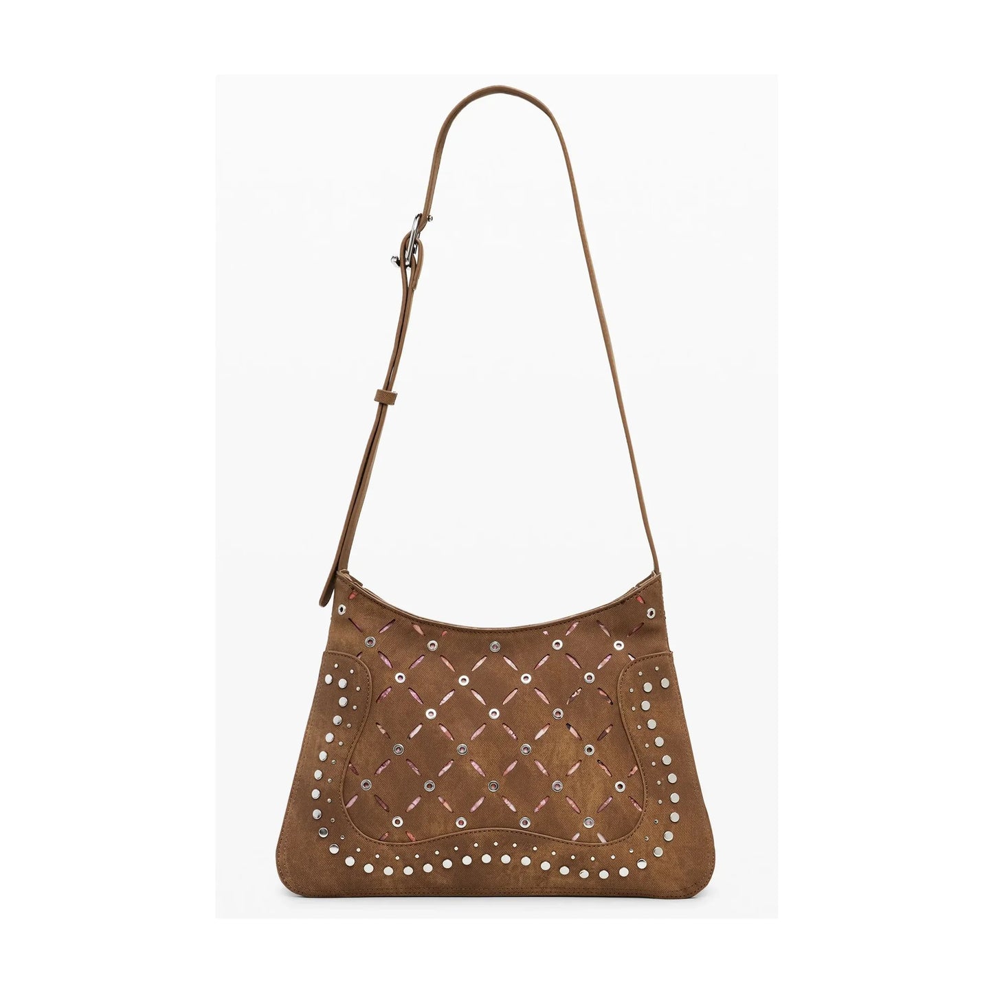 DESIGUAL Borsa Donna a Tracolla Yankee Manaos con Borchie