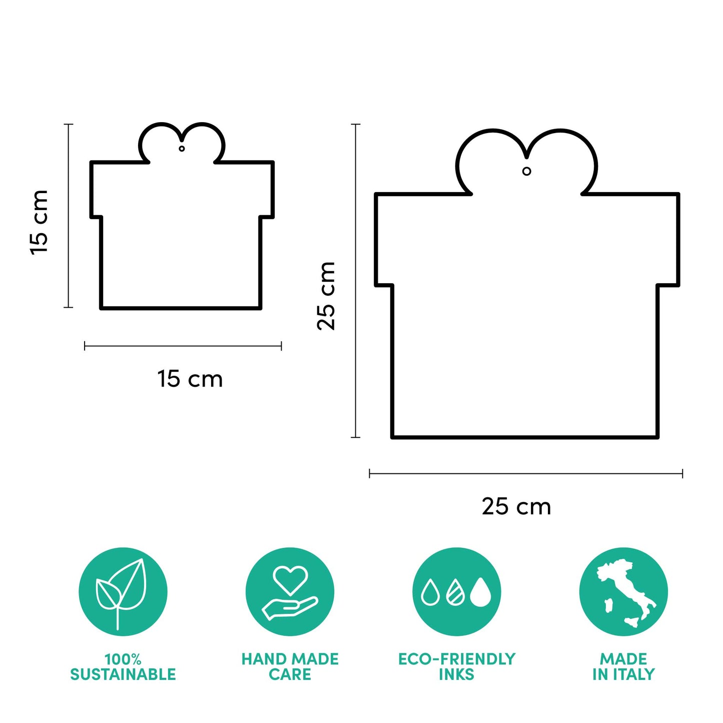 Addobbi vetrine natalizie in cartone – Pacchetti Regalo (set da 4)