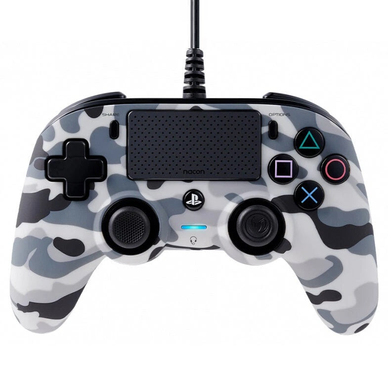 Nacon Controller Wired Pad Playstation 4 Ps4/Pc Joypad Cablato Usb (Camo Grey)