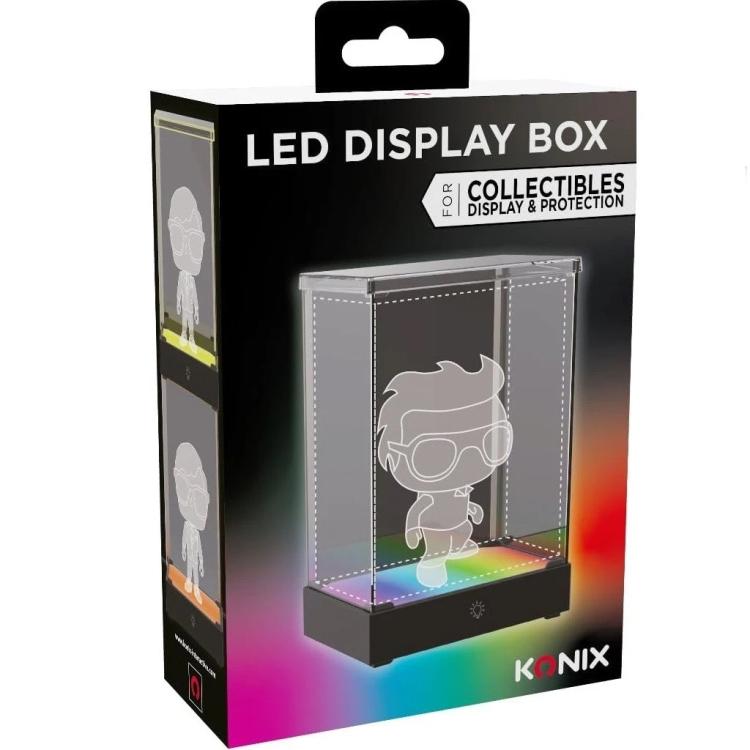 Konix Led Display Box Rgb Scatola Protezione Illuminata Per Figure 14Cm E Funko