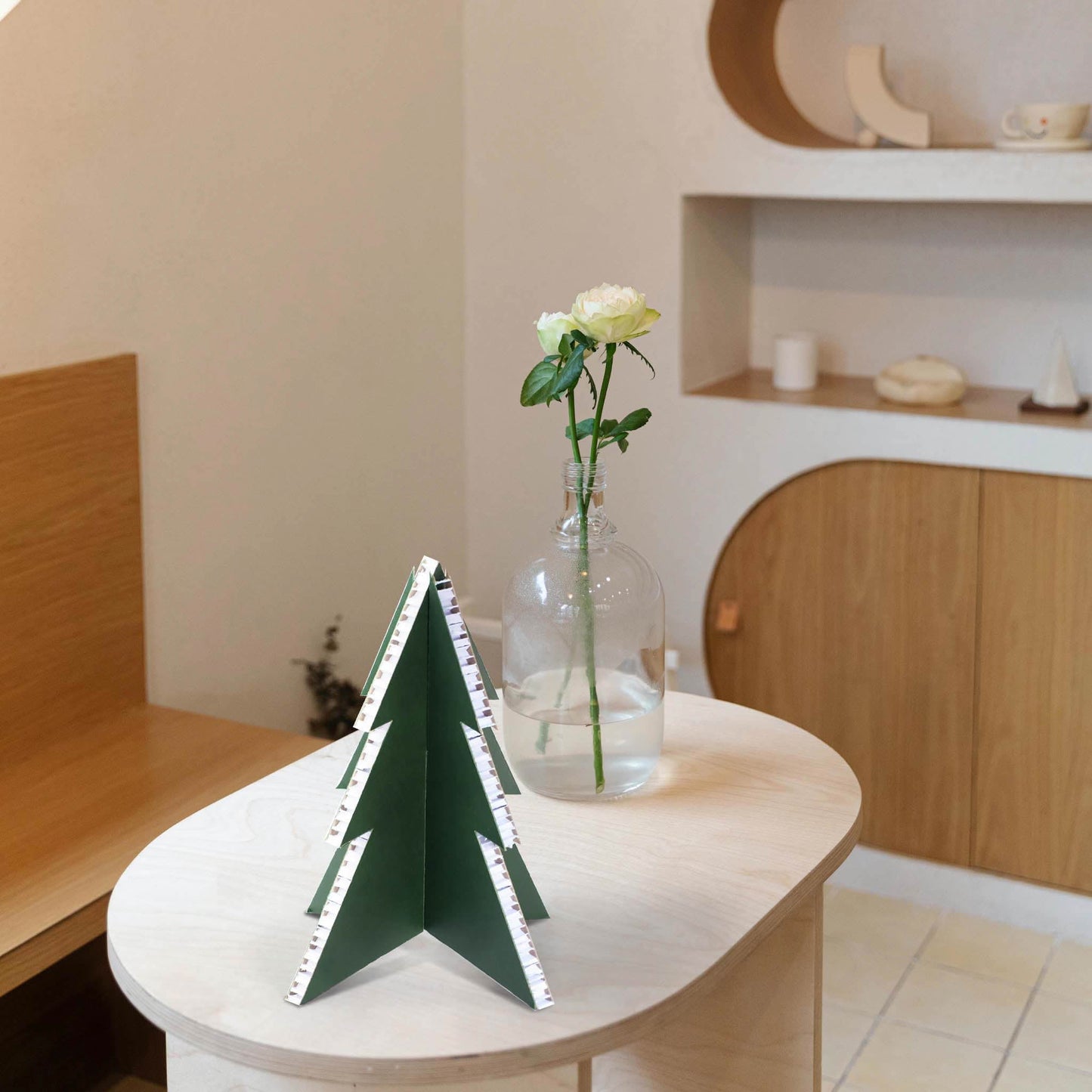 Albero di Natale piccolo di 30 cm in cartone ecologico