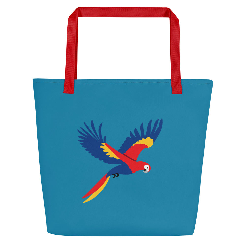 Borsa Mare Flying Scarlet Macaw