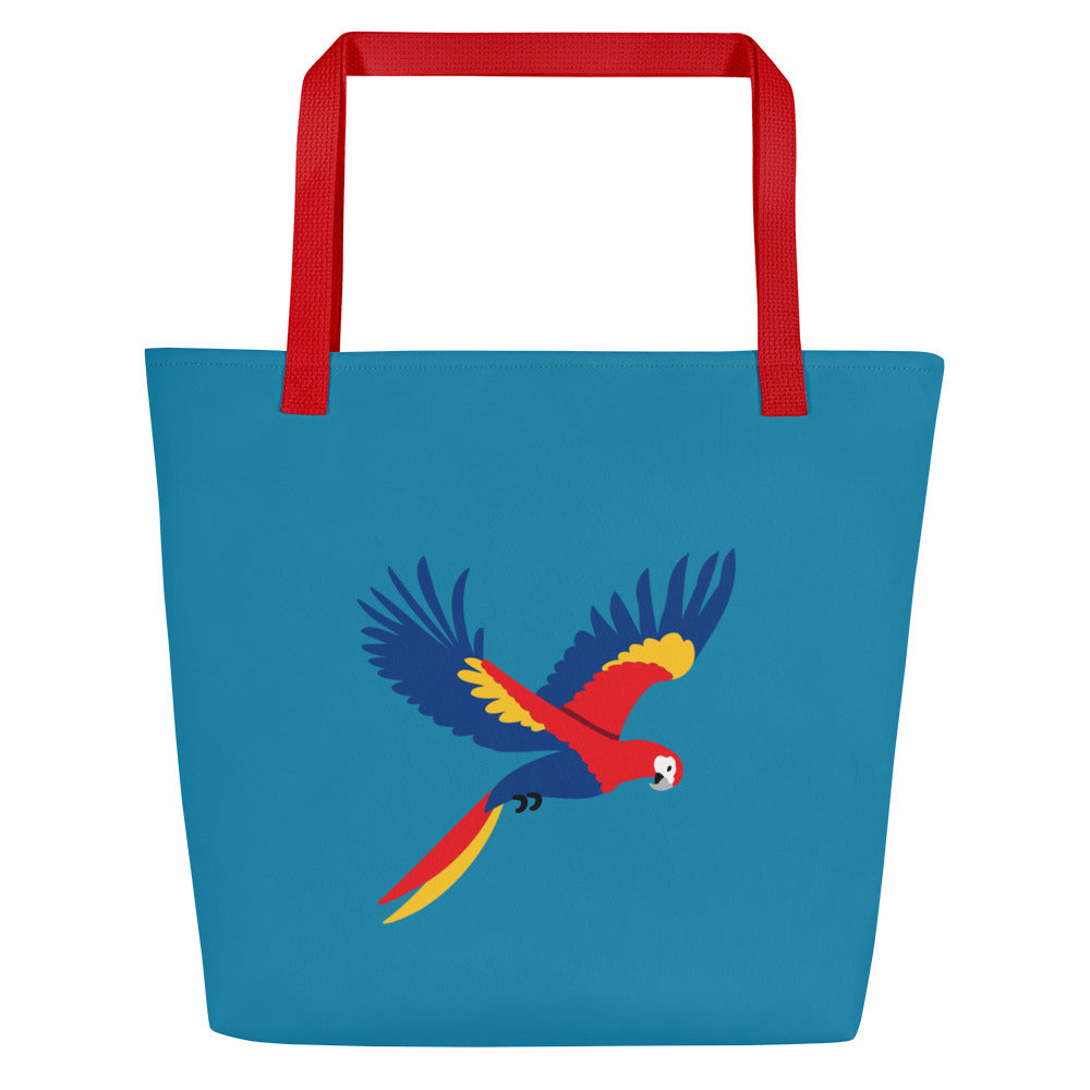 Borsa Mare Flying Scarlet Macaw