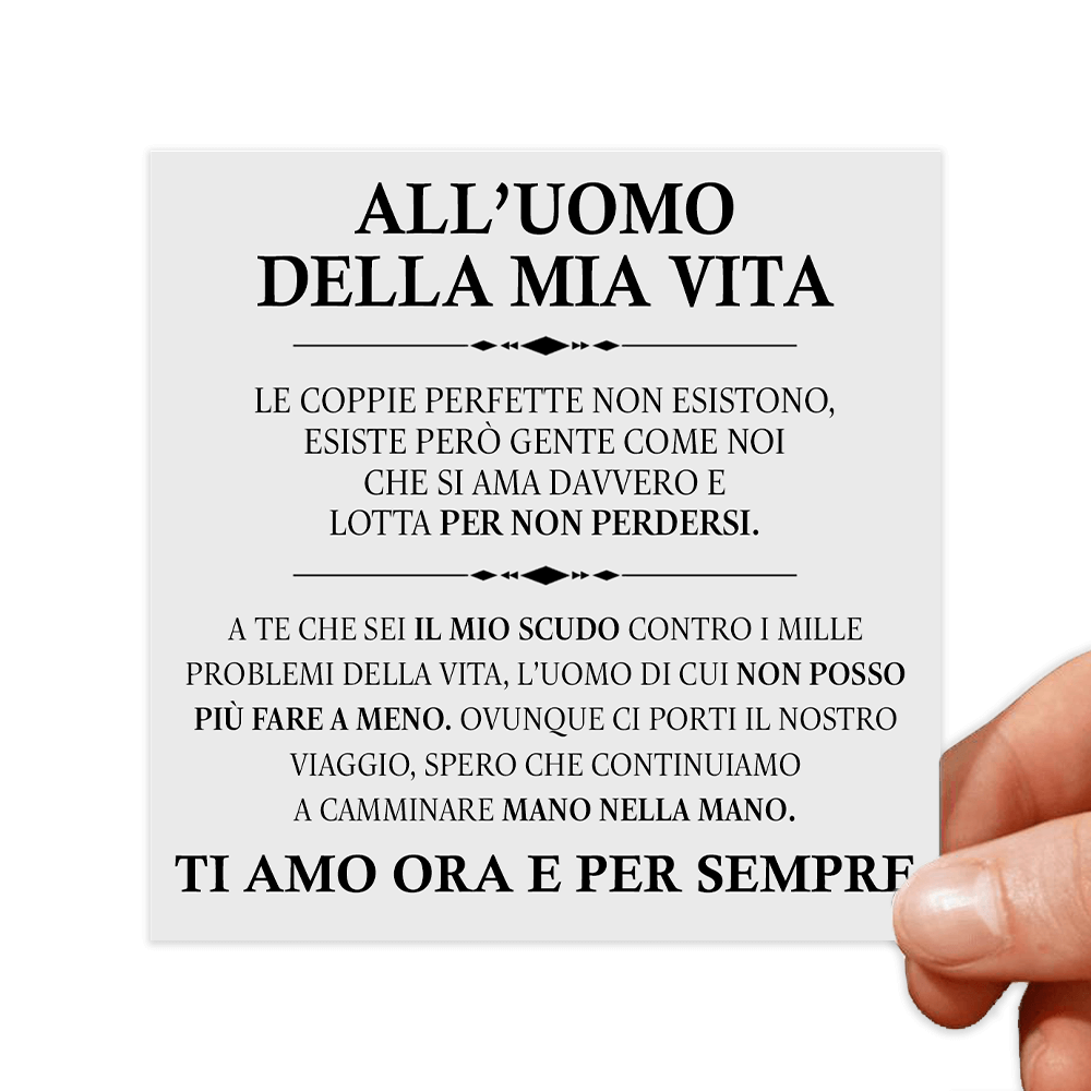 Cartoncini con dediche Uomo