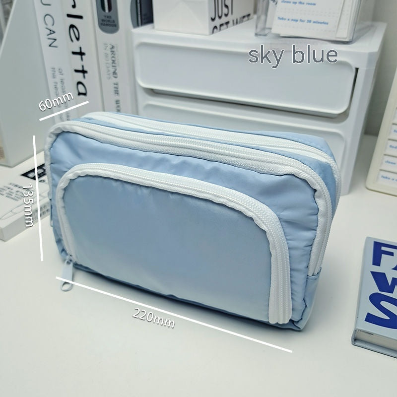 Astuccio portapenne di grande capacità, borsa portaoggetti portatile