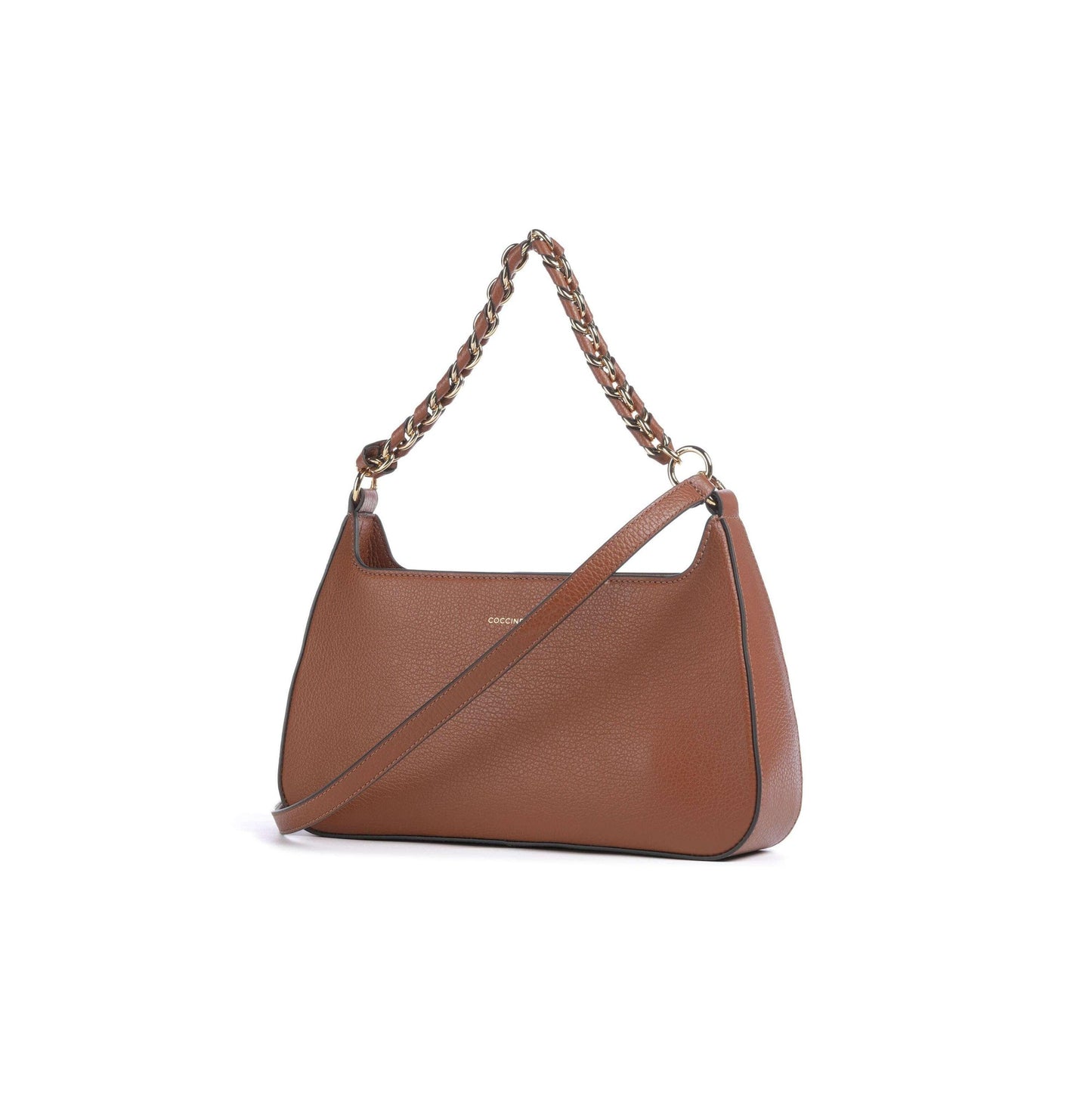 COCCINELLE Borsa Donna a Spalla Marrone, In Vera Pelle, Beat Generation