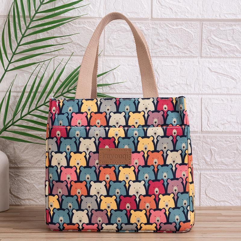 Borsa Termica in Alluminio Ispessimento Portatile Tela Isolante